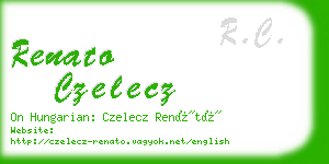 renato czelecz business card